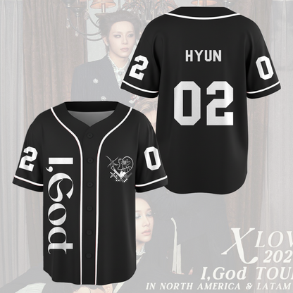 XLOV 2026 I God World Tour Baseball Jersey Fan Edtion