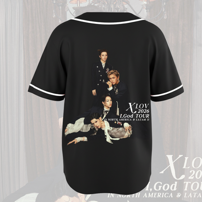 XLov I God Tour In North Amrerica Concert Baseball Jersey Gift For Fans