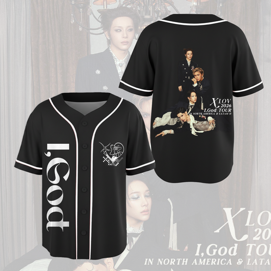 XLov I God Tour In North Amrerica Concert Baseball Jersey Gift For Fans