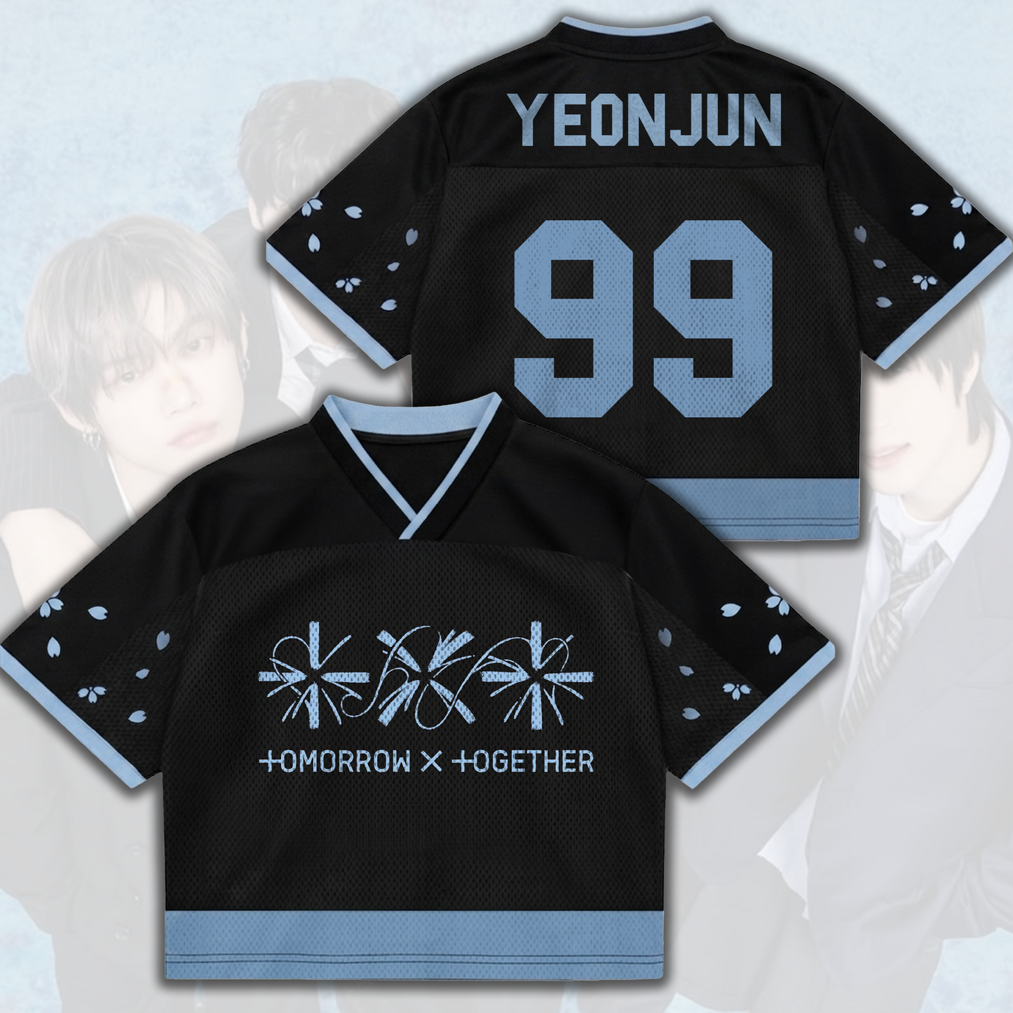 TXT Setsuna Hanabi Mixed Mesh Jersey Fan Edition