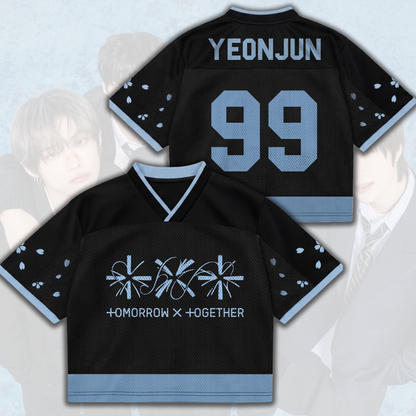 TXT Setsuna Hanabi Mixed Mesh Jersey Fan Edition