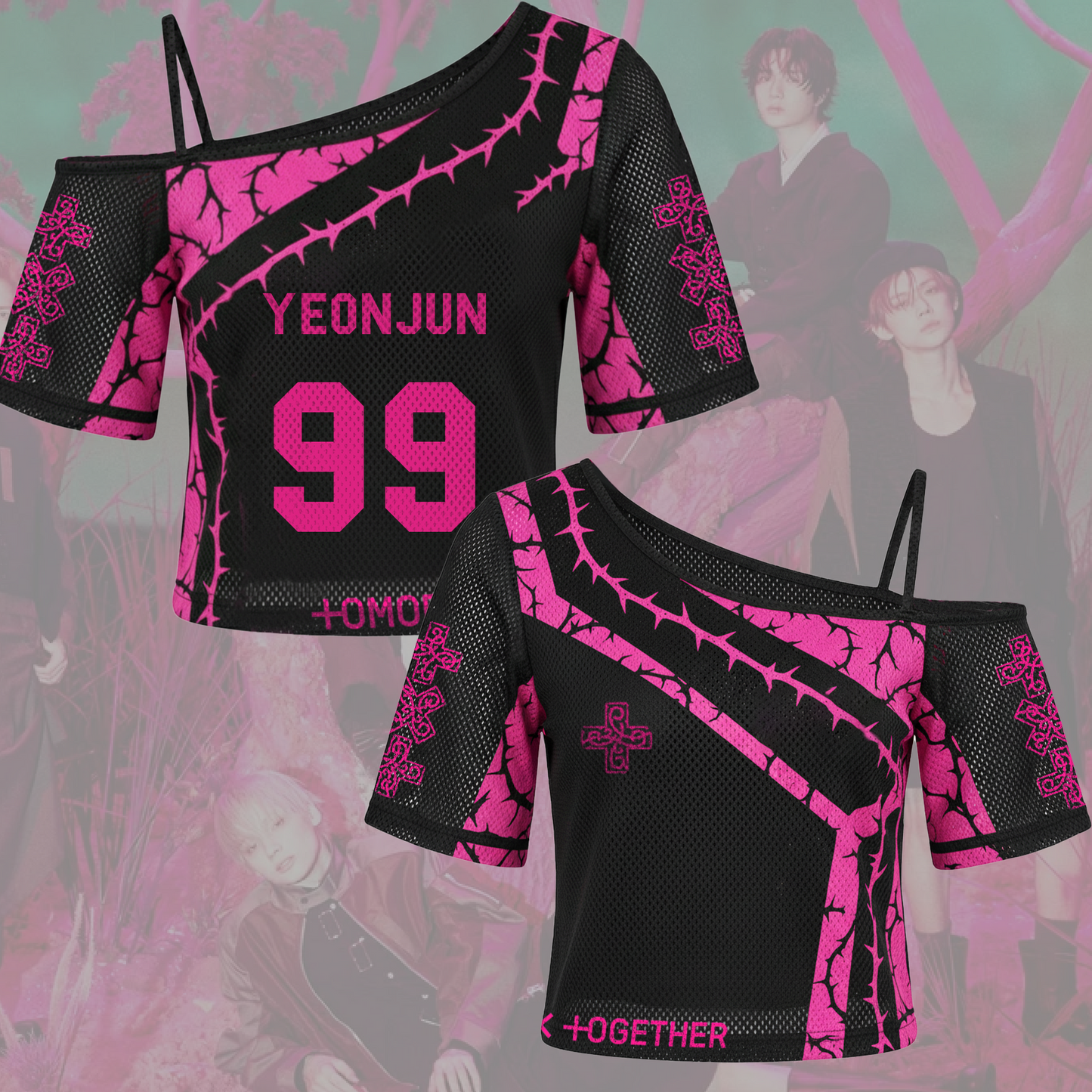 TXT 8th Album Thorn Style Off Shoulder Mesh Gift For Fans