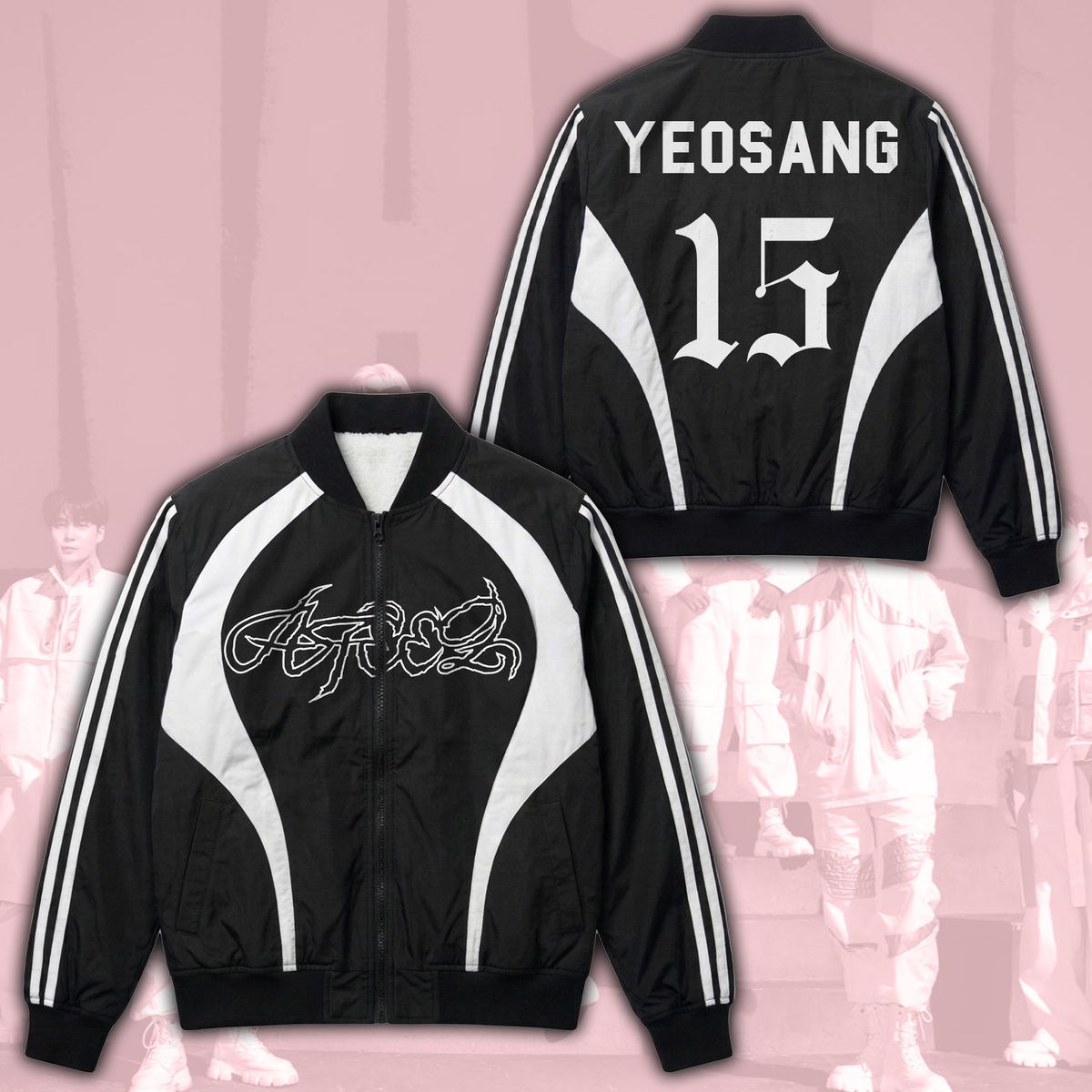 Ateez Zero To All World Tour Bomber Jacket Sporty Ateez Golden Hour Part 6 Atiny Gifts