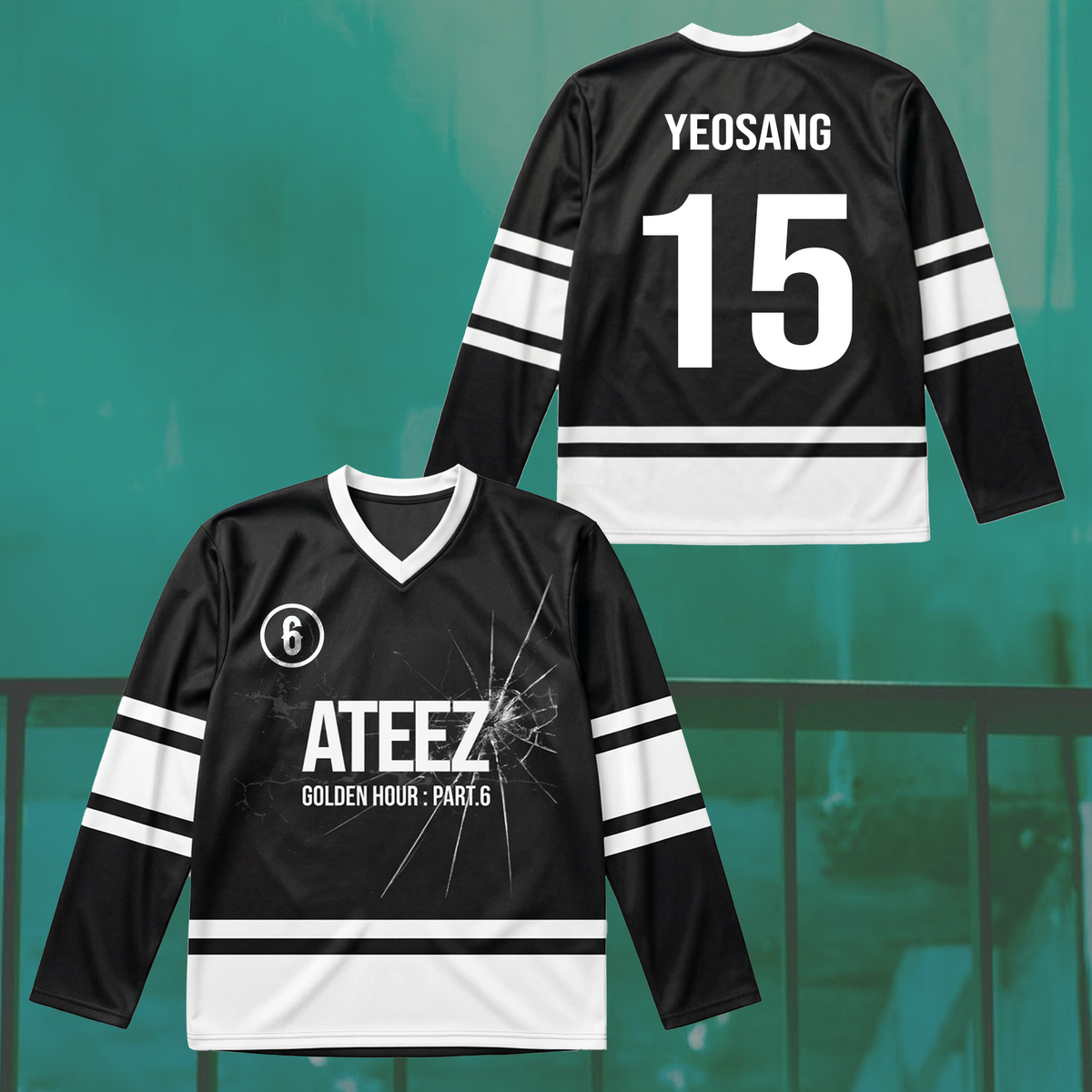Ateez Golden Hour Part 6 Hockey Jersey Gift For Atiny