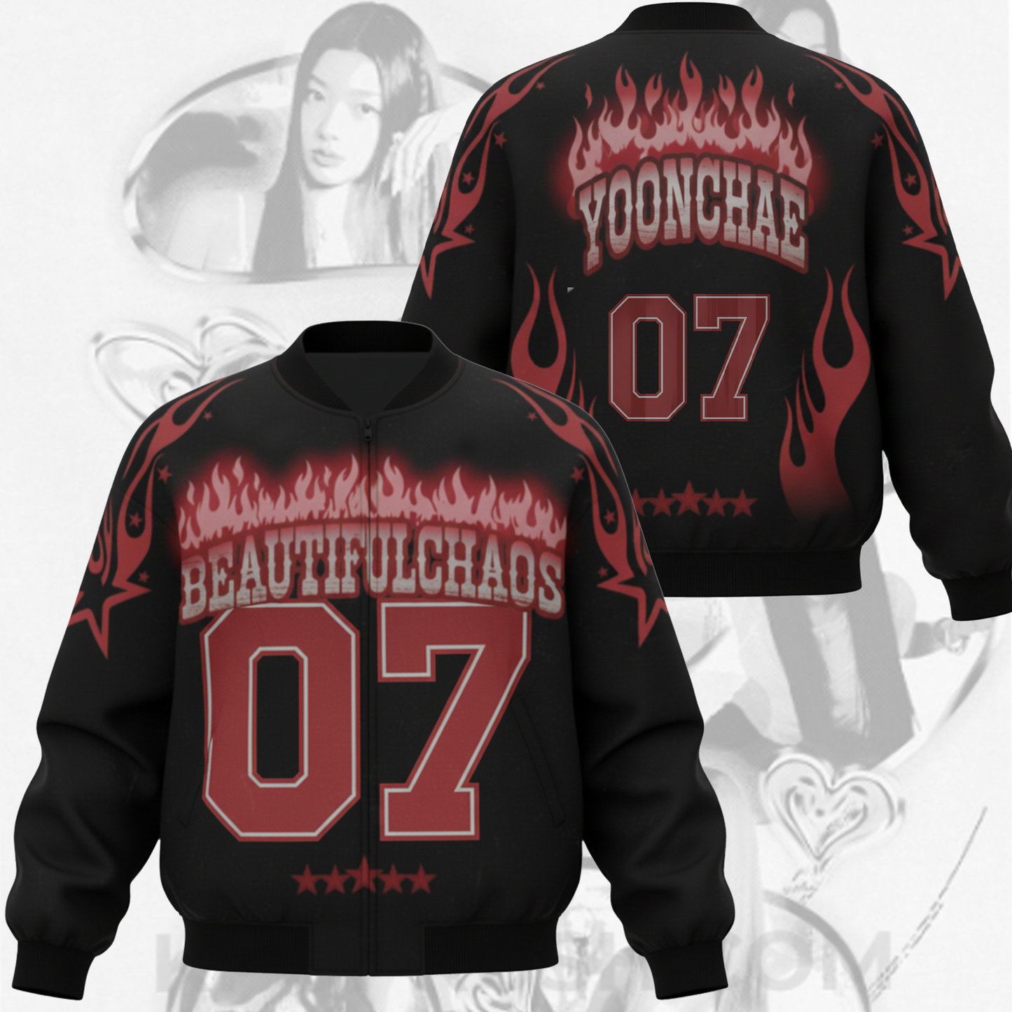 WAVESTEEᵀᴹ Beautiful Chaos Tour Katseye Bomber Jacket