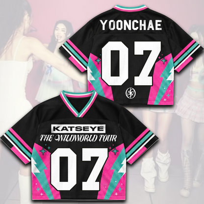 Dynamic KATSEYE The Wild World Tour Jersey Merch Gift for Eyekons