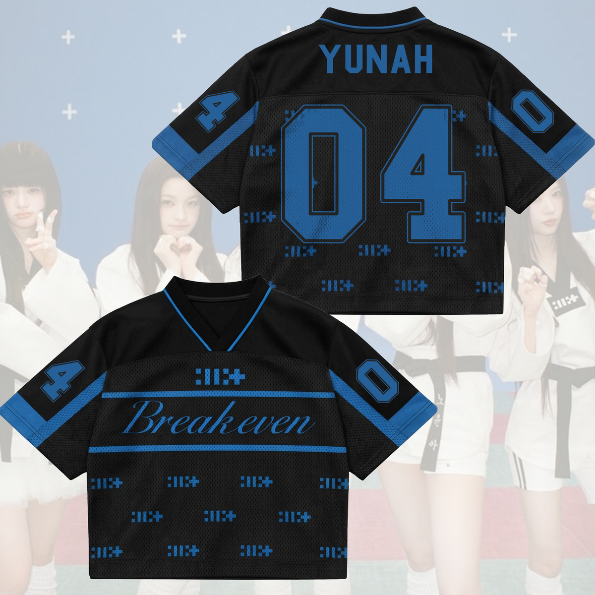 Breakeven Illit Album Sporty Chic Mixed Mesh Jersey Gift For Fans