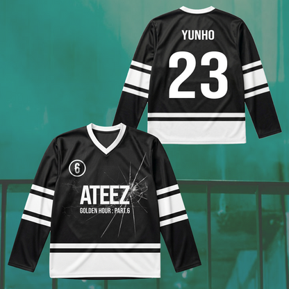 Ateez Golden Hour Part 6 Hockey Jersey Gift For Atiny
