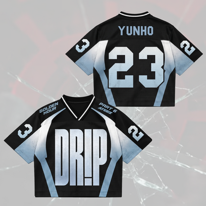 Drip ATEEZ Golden Hour Part 6 Mix Mesh Jersey Gifts For Atiny